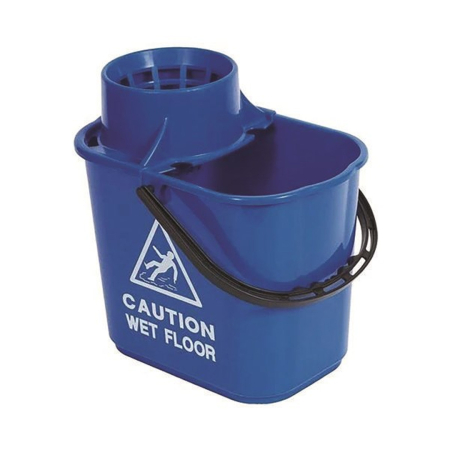 Mop Bucket with Wringer 15L Blue