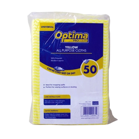 Optima Proclean Yellow All Purpose Cloths