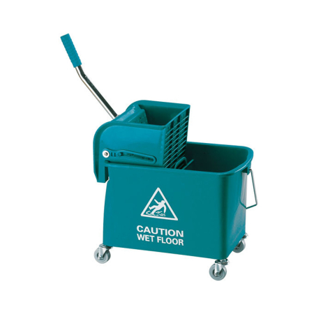 Mobile Mop Bucket and Wringer 20L Green